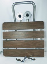 ASI American Specialities FOLDING Retractable SHOWER SEAT Stainless Steel WOOD