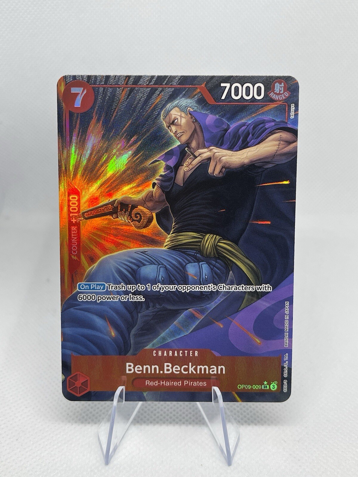 One Piece CCG Emperors In The New World Benn.Beckman OP09-009 Alt Art Super Rare