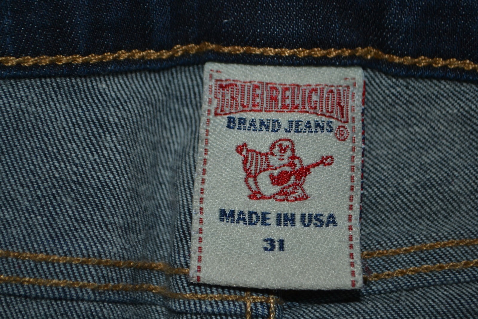 True Religion Women's Halle Skinny No Pocket Flaps Blue Denim Jeans Sz 31x29 thumbnail 9