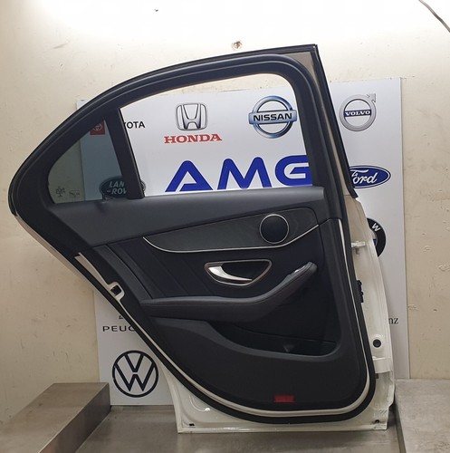 MERCEDES C CLASS W205 MK4 2014-2021 SALOON PASSENGER SIDE REAR DOOR IN WHITE - Picture 7 of 12