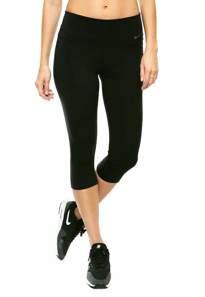 Nike Mujeres POWER Calce Ajustado LEGEND Entrenamiento Capri Negro Talla XS 849994-010 Foto 3 de 3