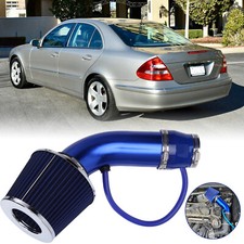 3 Cold Air Intake Filter Induction Pipe Blue Kit For Mercedes Benz E500 2004