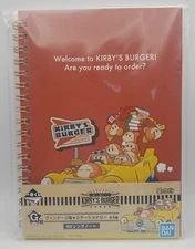 Bandai Ichiban Kuji Kirby's Burger Prize G Notebook Red