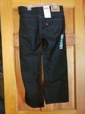 Levi's 550 Relaxed Fit 8 Husky 28x23 Black Jeans 8h