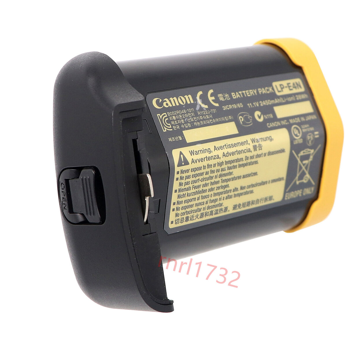 Genuine Canon LP-E4N Battery For Canon EOS 1D Mark III 1DX Genuine Canon LP-E4N Battery For Canon EOS 1D Mark III 1DX