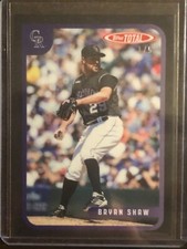 2020 Topps Total Bryan Shaw Colorado Rockies 1/5 BACKSIDE ERROR