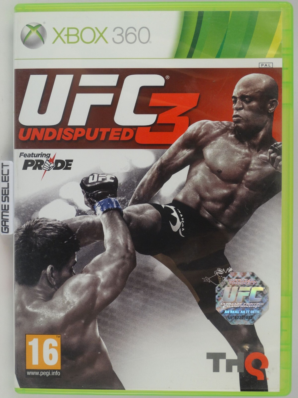 UFC UNDISPUTED 3 MMA MICROSOFT XBOX 360 PAL EU EUR