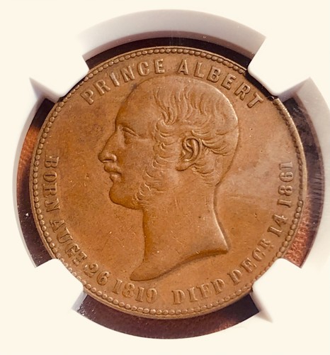 Hague Smith New Zealand Penny R469/A477 Rarity4 VF30BN graded by NGC CV=$200 - Picture 3 of 4