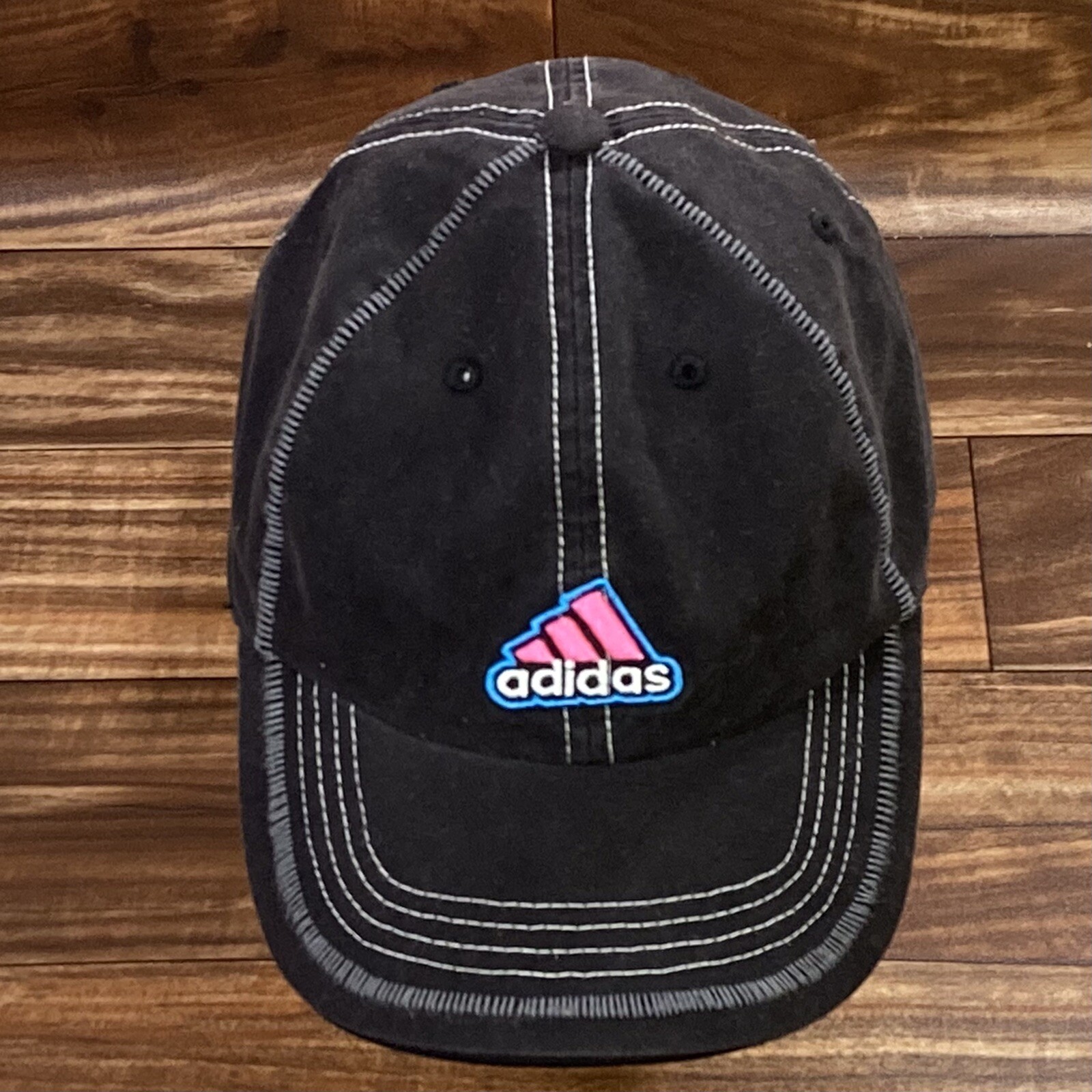 Adidas Patch Hat Snapback Baseball Cap Black With… - image 6