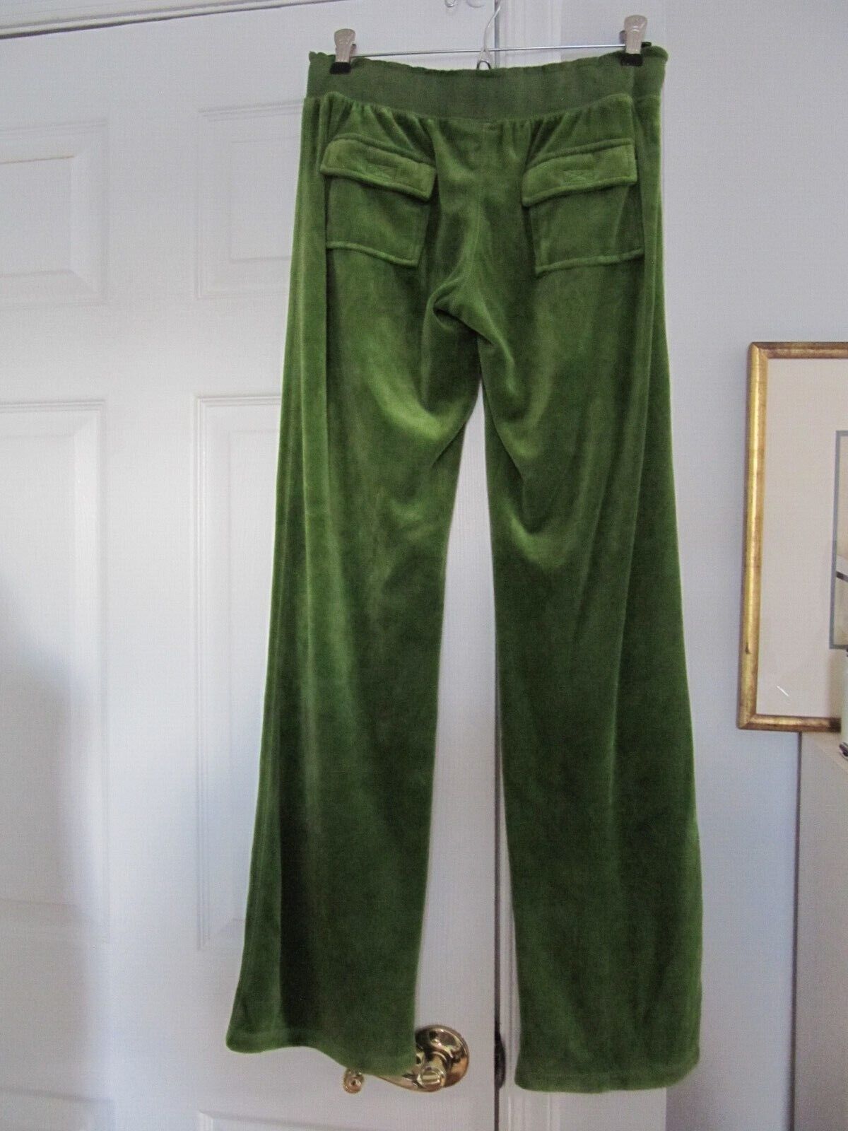 Vintage Juicy Couture Olive Green Velour 2 Piece … - image 9