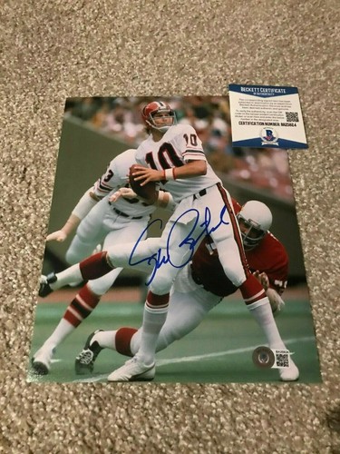 STEVE BARTKOWSKI signed Autogramm 8x10 Foto ATLANTA FALCONS BAS BECKETT