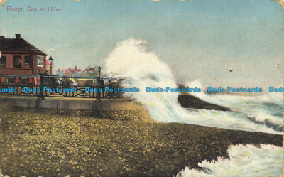 R651614 Rough Sea at Hove. E. M. C. Series