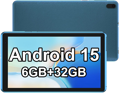 Android 15 Tablet, 7 Inch 6GB RAM 32GB ROM/ 1TB Expandable