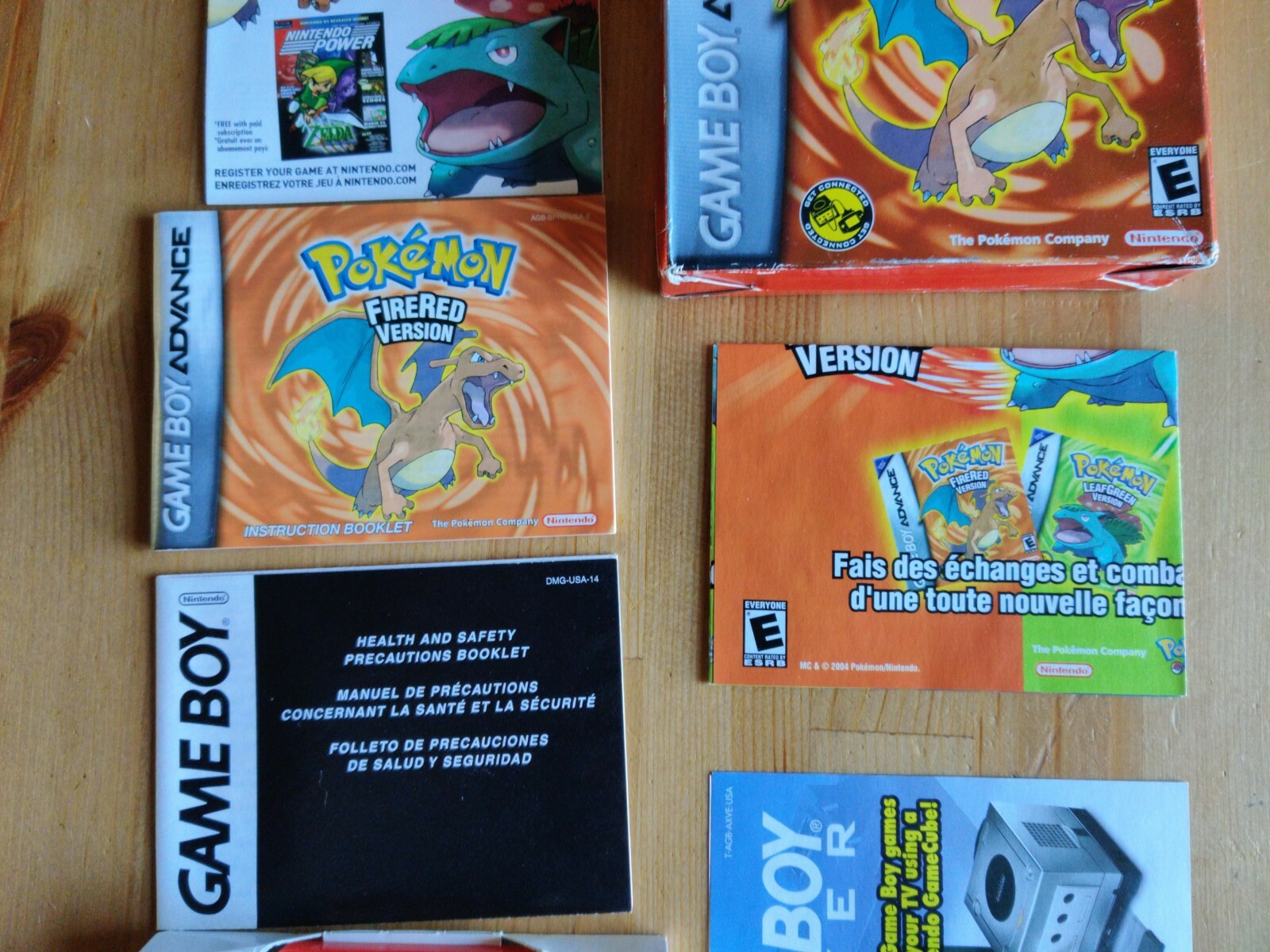 Reproduction for Pokemon Fire Red & Leaf Green Insert for 