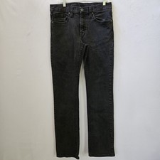 Cody James Jeans Mens 33x34 Slim Fit Straight Leg Black Stretch Cotton Blend Zip