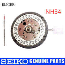 Genuine Japan NH34A NH34 GMT White Black Date Automatic Watch Movement Parts
