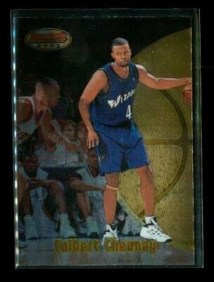 1997-98 TOPPS BOWMANS BEST Chrome Basketball Card #87 CALBERT CHEANEY Wizards