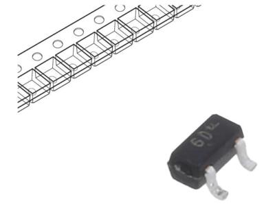 10X DTA114YET1G Transistor: PNP bipolar BRT 50V 100mA 200W SC75 R1: 10kΩ ON SEMI