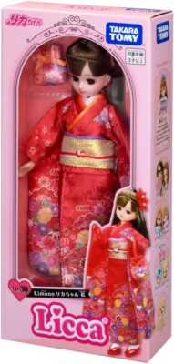 Licca Chan Kimono Doll LD-30 Red Takara Tomy Japan 2024 2025 US