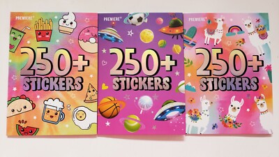 New 750 + Sticker Books Boys Girls Kids Craft Gift Super Cute!