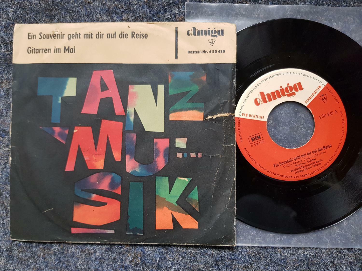 7"" Single Vinyl Hartmut Eichler - Ein Souvenir geht mit dir auf die Reise