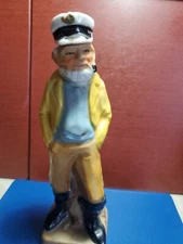Vintage Fuller Brush Co Seafarer After Shave Lotion Porcelain Sea Captain Bottle