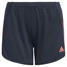 Adidas Girls' 3 Stripe Mesh Short Medium - Shadow Navy
