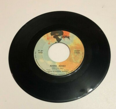 Vinyl 45 Umdrehungen David Alexandre Winter Abschied, Abschied / Fliege fliegt