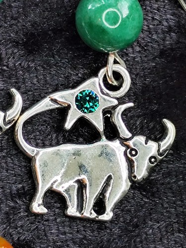 Kleine Sternzeichen-Ohrringe STIER Geburtsstein APRIL MAI 1.2.3. Dekade Schmuck - Bild 34 von 56