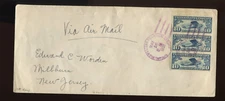C10a POSITION A BOOKLET PANE WORDEN FIRST DAY COVER TO NEW JERSEY (925 M)