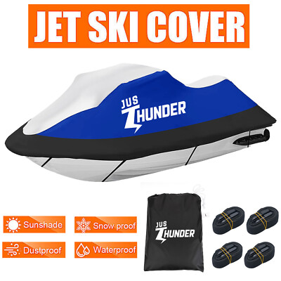 NEVERLAND Jet Ski Cover for Yamaha Sea-Doo Kawasaki Anti-UV Waterproof 120-135''
