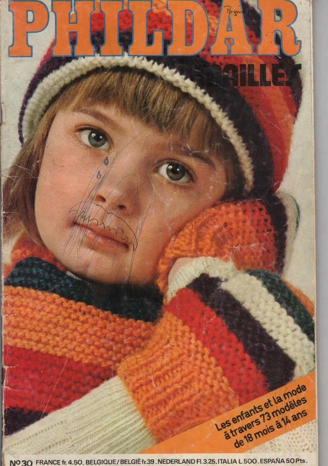 Gros Catalogue PHILDAR MAILLES N° 30- modèles enfants 18m à 14 ans - 73 mod. - Photo 2/4
