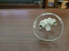 Crystal cross figurine with flower — photo 2