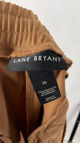 Pantalones informales Lane Bryant para mujer esmoquin chino a rayas talla grande 26 plus. - Imagen 7 de 8