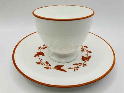 Bodley Aesthetic Movement Orange Branch Handle Duo, Cup & Saucer - circa 1871 - Picture 14 of 18