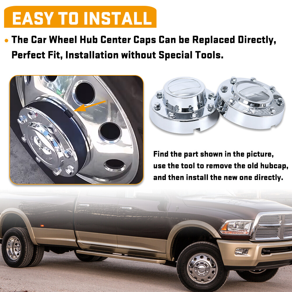 4pcs Wheel Center Cap For 20112021 Dodge Ram 3500 8Holes Alcoa Alloy