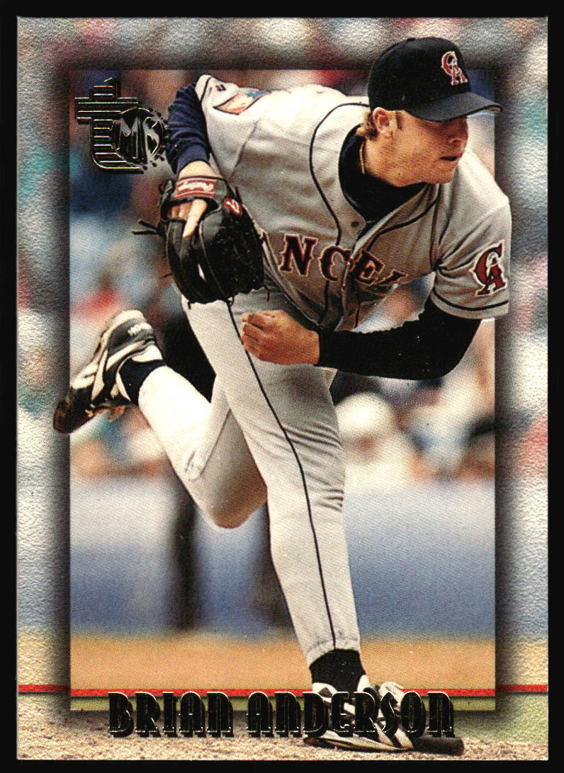 1995 Topps Embossed Brian Anderson #11 California Angels