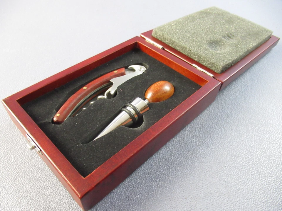 Brandani Bottle Opener Corkscrew and Chrome Steel Cap Vintage Late 20th Century - Image 2 of 4