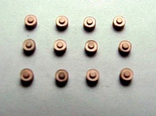 AFX MAGNA-TRACTION 6 PR HO SLOT CAR BRUSHES W/DOT. NEW