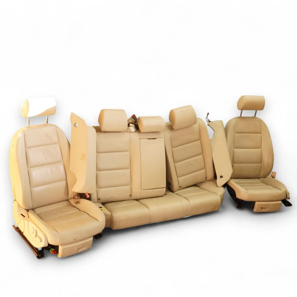 05-11 Audi A6 C6 Seat Leather Bucket Electric Front Rear Left Right Side Set Oem - Изображение 2 из 4