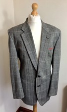 DAKS Vintage 85% wool & 15% Cashmere Herringbone  tweed jacket Blazer size 46R