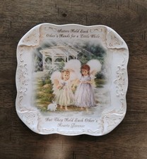 2003 BRADFORD EXCHANGE Angels Sisters Love Forever Plate 1st Precious Treasures