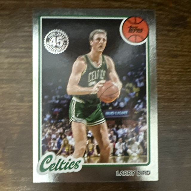 2025 Topps 45 Years of Basketball Insert Larry Bird Boston Celtics #80BK-1