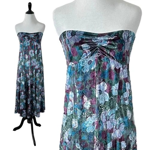 Free People Carpe Diem Convertible Maxi Skirt in Sea Glass XS NEW Mermaid Fairy - Picture 1 of 14
