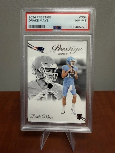 2024 Panini Prestige Drake Maye #304 PSA 8