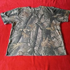 Hunting Camo T Shirt Green Outfitters Ridge Men Sz 2XL Gorpcore Outdoors Fishing