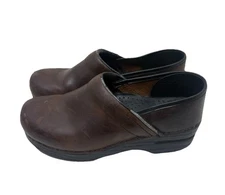 Dansko Deep Brown Leather Clogs Size 8.5-9 US 39 Women’s