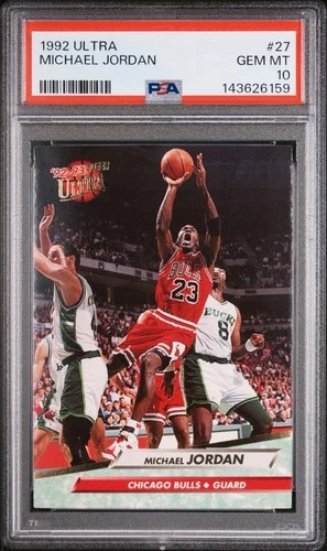 1992 Ultra #27 Michael Jordan PSA 10 Gem Mint Chicago Bulls HOF