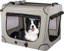 Soft Dog Crate - 32x23.25x23 Collapsible Dog Crate for Medium Pets - Portable