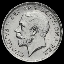 1919 George V Silver Sixpence, A/UNC